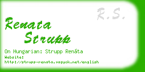 renata strupp business card